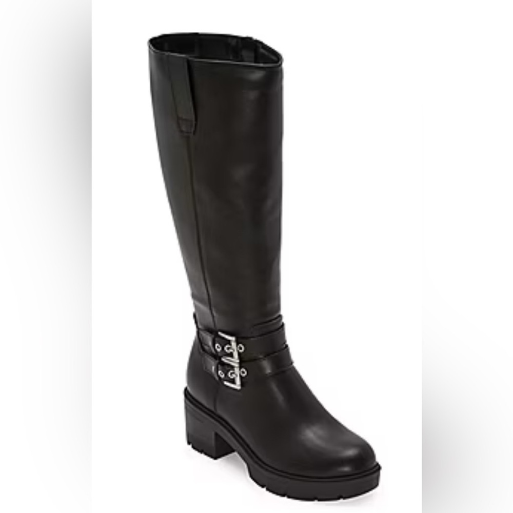 Arizona Jean Co Womens Kenrick Stacked Heel Motorcycle Boots